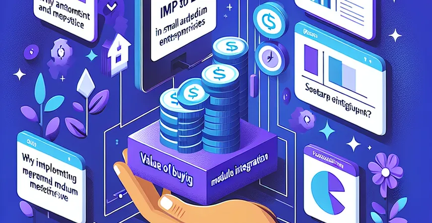  为什么中小企业上ERP，能“省”下买其他软件的钱？模块集成的价值  